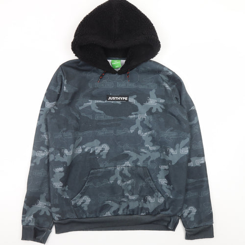 Hype Boys Black Camouflage Sesame Street Hoodie Age 15 Pullover