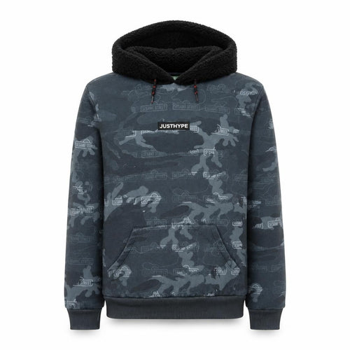 Hype Boys Black Camouflage Sesame Street Hoodie Age 15 Pullover
