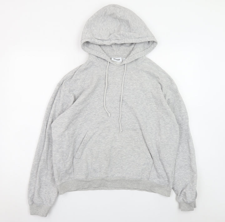 Weekday Mens Grey Pullover Hoodie Size S Regular Fit Long Sleeve