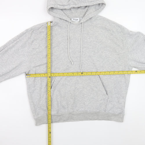 Weekday Mens Grey Pullover Hoodie Size S Regular Fit Long Sleeve