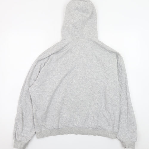 Weekday Mens Grey Pullover Hoodie Size S Regular Fit Long Sleeve
