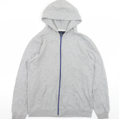 The Spitalfields Shirt Co. Men's Grey Full Zip Hoodie Size M