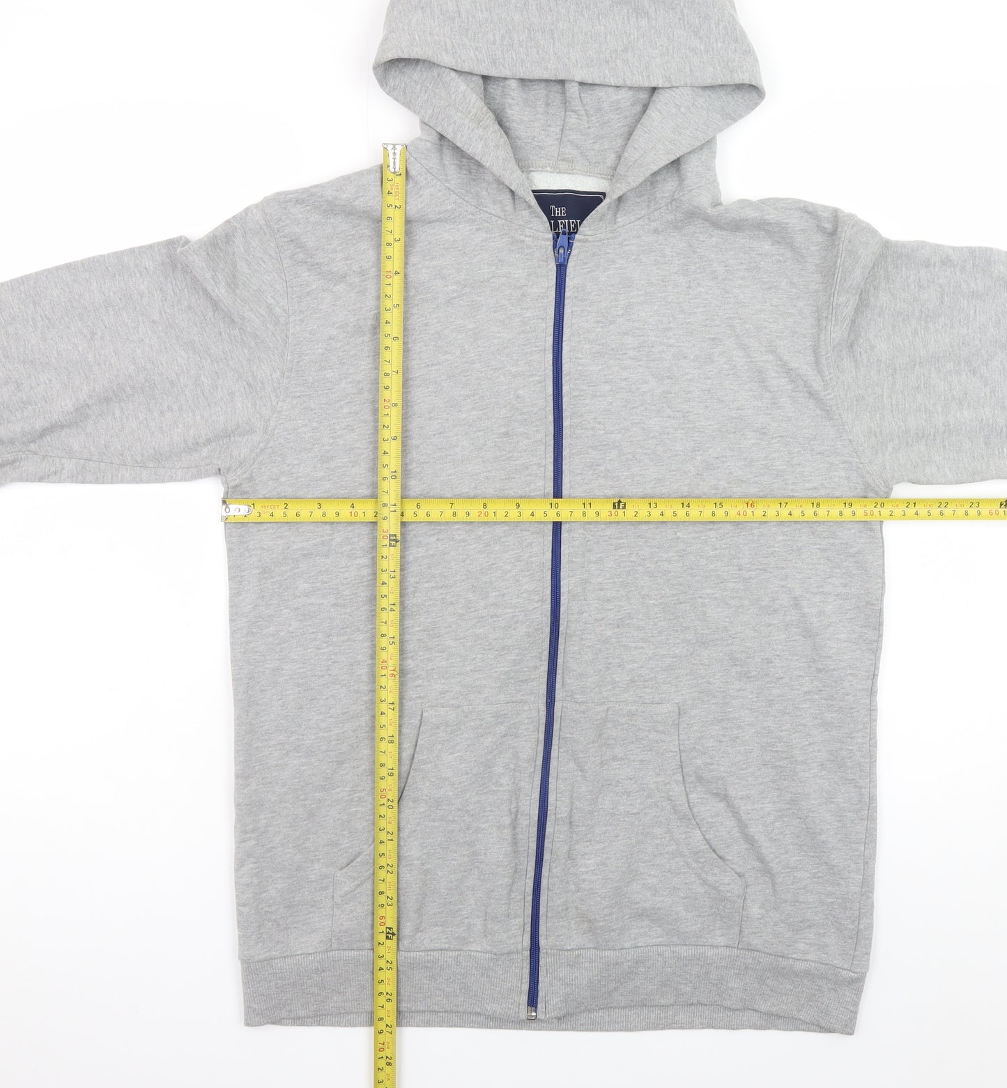 The Spitalfields Shirt Co. Men's Grey Full Zip Hoodie Size M