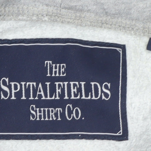 The Spitalfields Shirt Co. Men's Grey Full Zip Hoodie Size M