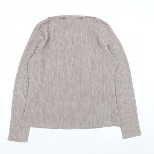 Dunnes Stores Women’s Beige Long Sleeve Basic Stretch Top Size 12