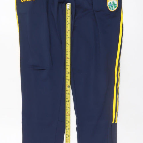 O'Neills Men's Navy Jogger Trousers Medium Polyester Blend Yellow Stripe