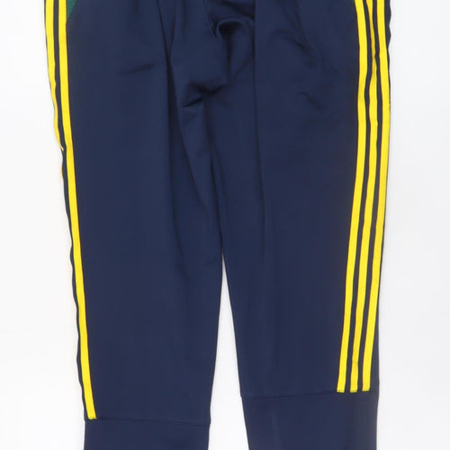 O'Neills Men's Navy Jogger Trousers Medium Polyester Blend Yellow Stripe