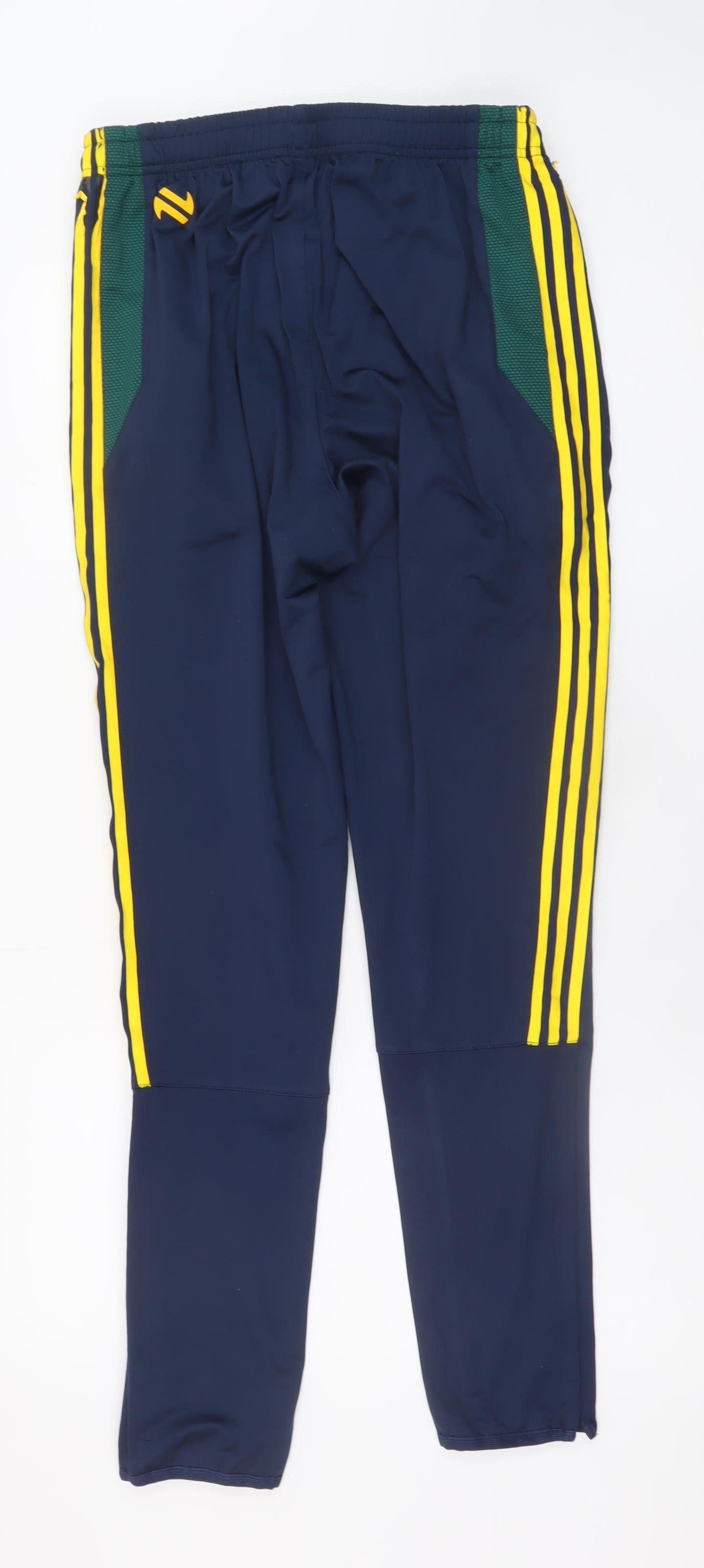 O'Neills Men's Navy Jogger Trousers Medium Polyester Blend Yellow Stripe