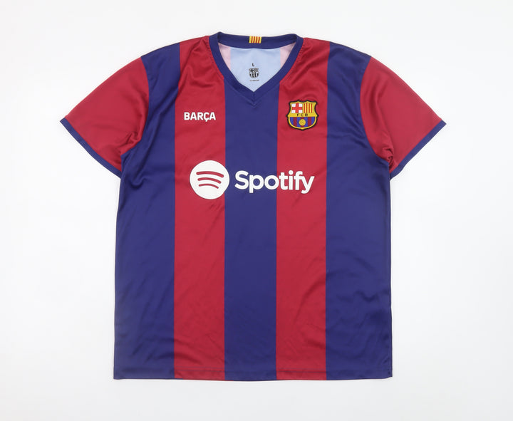 FC Barcelona Men's Multicoloured L Sports Football T-Shirt