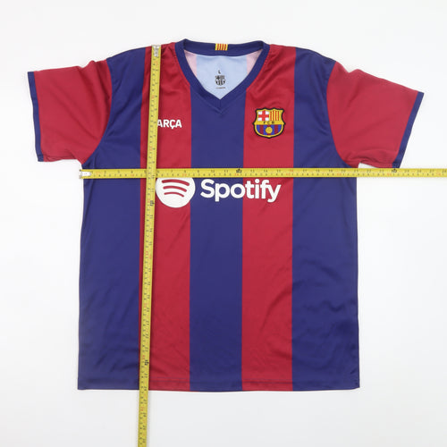 FC Barcelona Men's Multicoloured L Sports Football T-Shirt