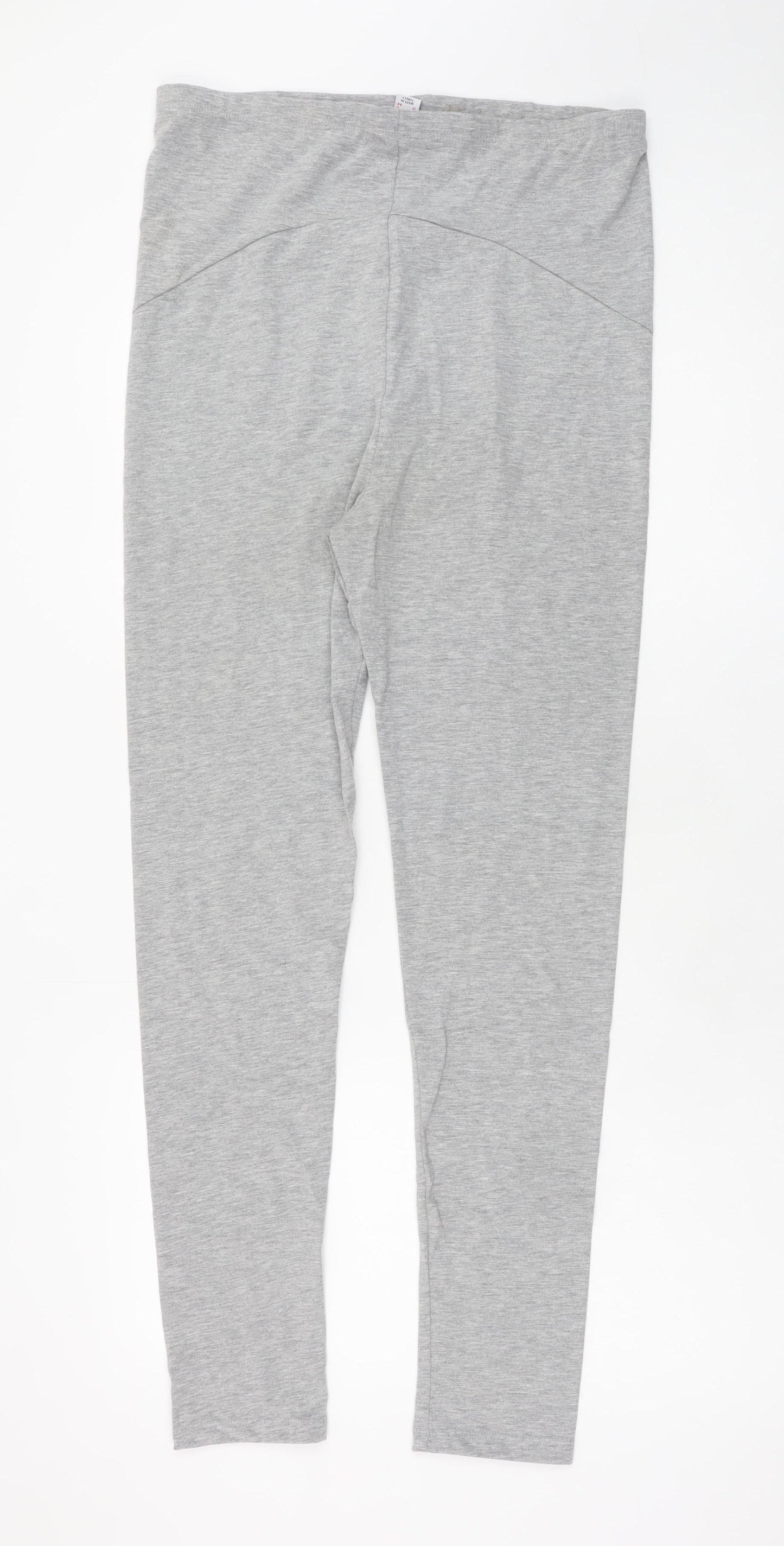 Primark Women’s Grey Maternity High Rise Stretch Leggings Size 12