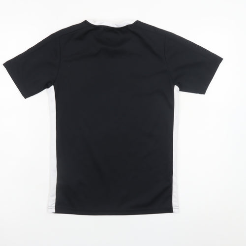 Sondico Boys Black Sports T-Shirt 11-12 Years Short Sleeve Activewear Top