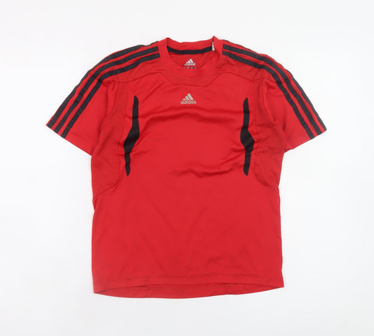 Adidas Boys Red Climalite Short Sleeve Sports T-Shirt 11-12 Years