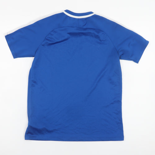 Nike Boys Blue Dri-FIT Sports T-Shirt 12-13 Years Short Sleeve Activewear
