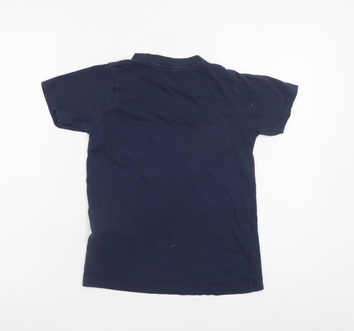 Nike Girls Navy Blue Just Do It Short Sleeve Cotton T-Shirt Size S 128-137cm