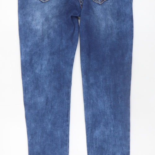 The Casual Company Girls Blue Ripped Boyfriend Jeans Size 12 Years