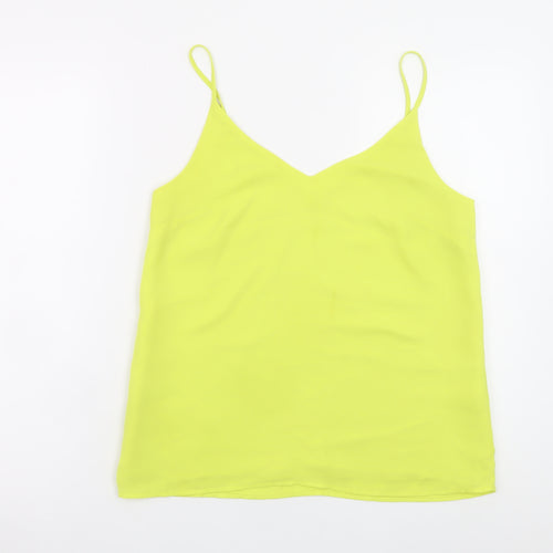 Oasis Womens Yellow V-Neck Camisole Tank Top Size 10
