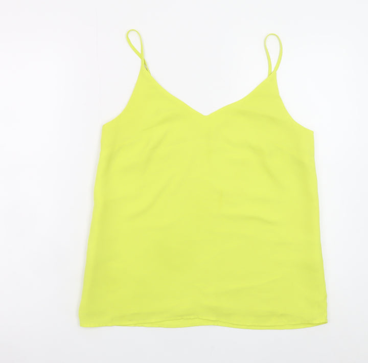 Oasis Womens Yellow V-Neck Camisole Tank Top Size 10