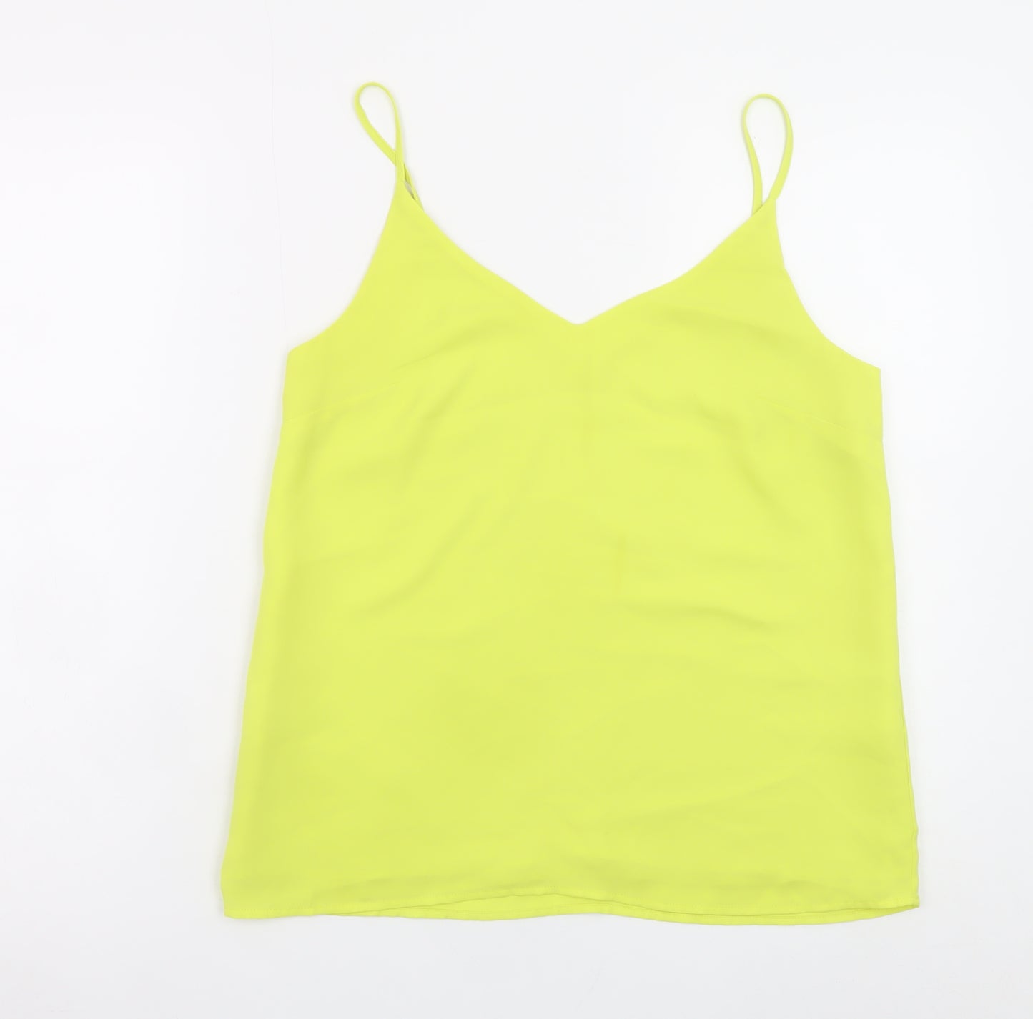 Oasis Womens Yellow V-Neck Camisole Tank Top Size 10