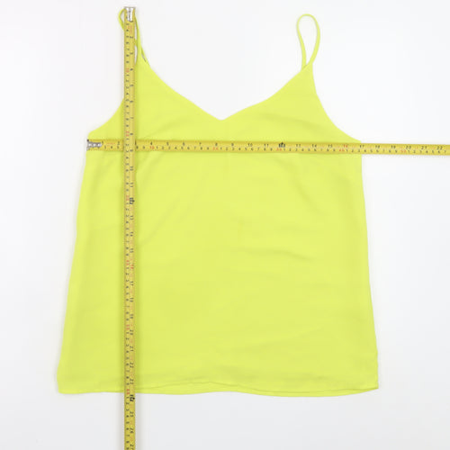 Oasis Womens Yellow V-Neck Camisole Tank Top Size 10