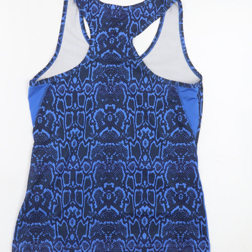 Crivit Women's Blue Snake Print Tank Top Size S 10/12 Polyester Blend