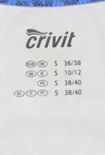 Crivit Women's Blue Snake Print Tank Top Size S 10/12 Polyester Blend