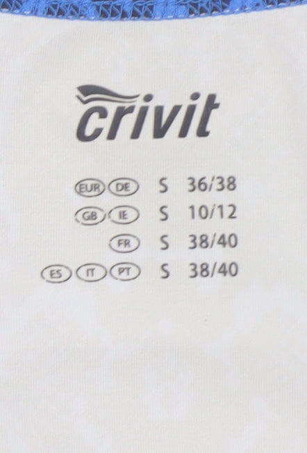 Crivit Women's Blue Snake Print Tank Top Size S 10/12 Polyester Blend