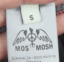 MOS MOSH Women's Black Graphic Sequin T-Shirt Size S