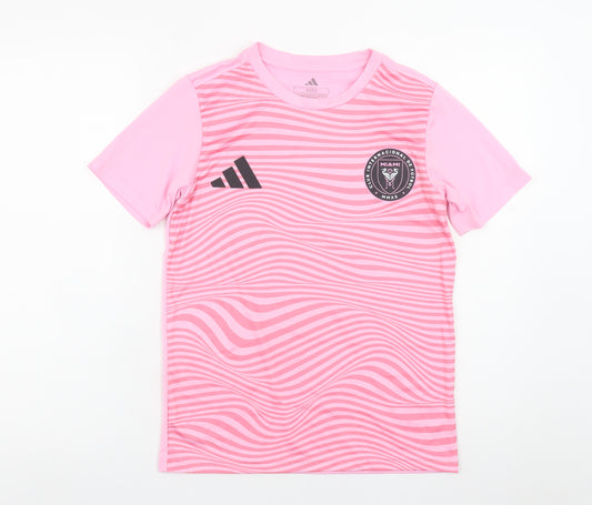 Adidas Unisex Adults Pink Miami Jersey T-Shirt M Regular Fit