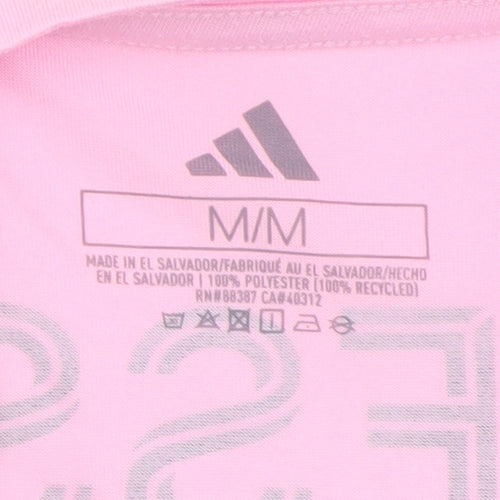 Adidas Unisex Adults Pink Miami Jersey T-Shirt M Regular Fit