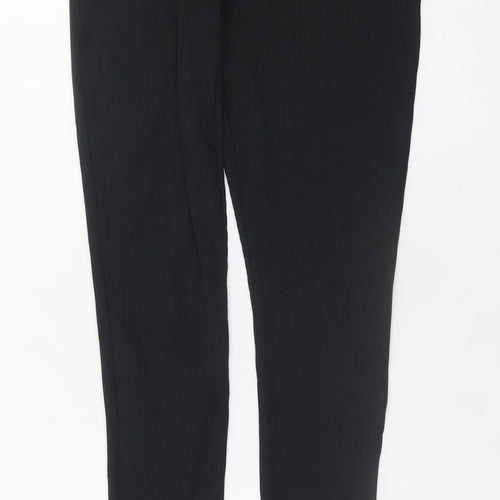 Topshop Women Black Size 12 Ankle Length Stretch Leggings