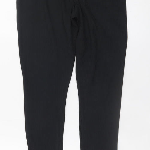 Topshop Women Black Size 12 Ankle Length Stretch Leggings