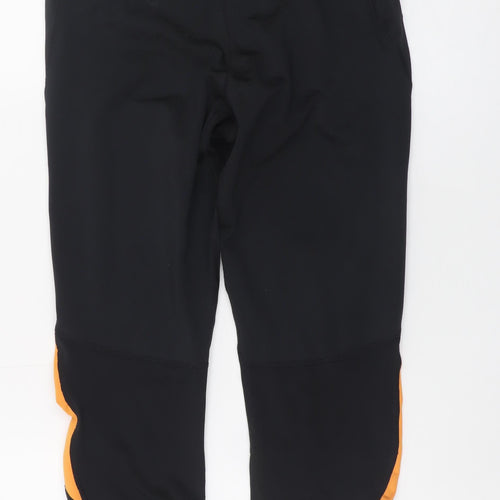 Odlo Womens Black Capri Leggings Medium Stretch Running Trousers