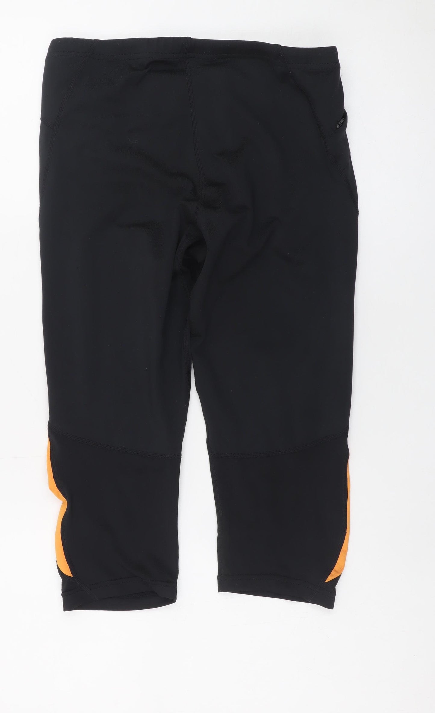 Odlo Womens Black Capri Leggings Medium Stretch Running Trousers