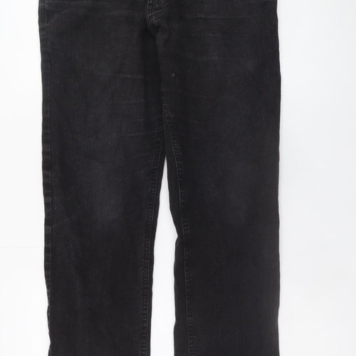 Dunnes Stores Men's Black Straight Jeans 34W 30L Cotton Denim