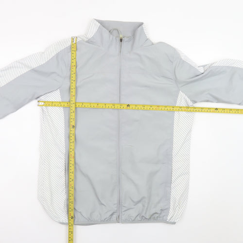 Pádras Harrington Men's Grey Full Zip Lightweight Windbreaker Jacket Size M