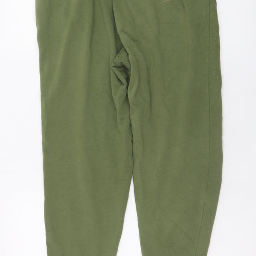 Marks and Spencer Men's Green Jogger Trousers Size M