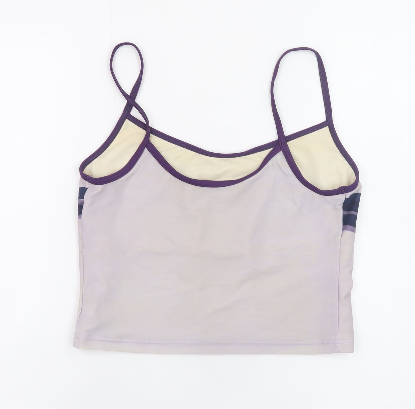Ellesse Womens Purple Tank Swim Top Size 16 Stretch Lined