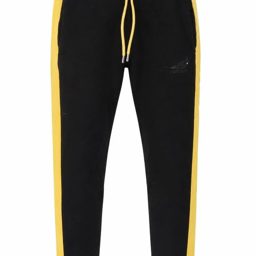 Feathers Men's Black Jogger Trousers M Casual Elastic Waist