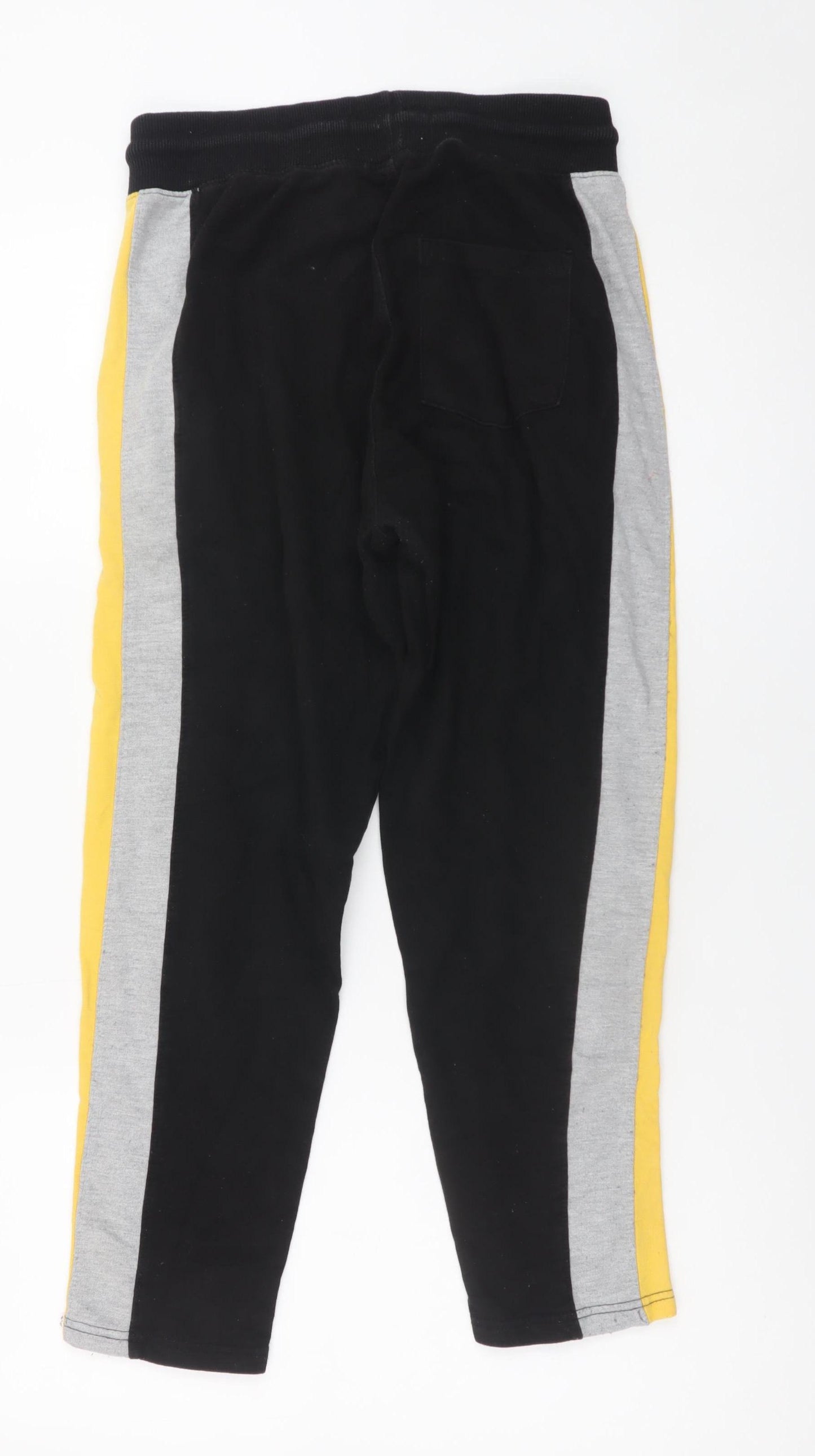 Feathers Men's Black Jogger Trousers M Casual Elastic Waist