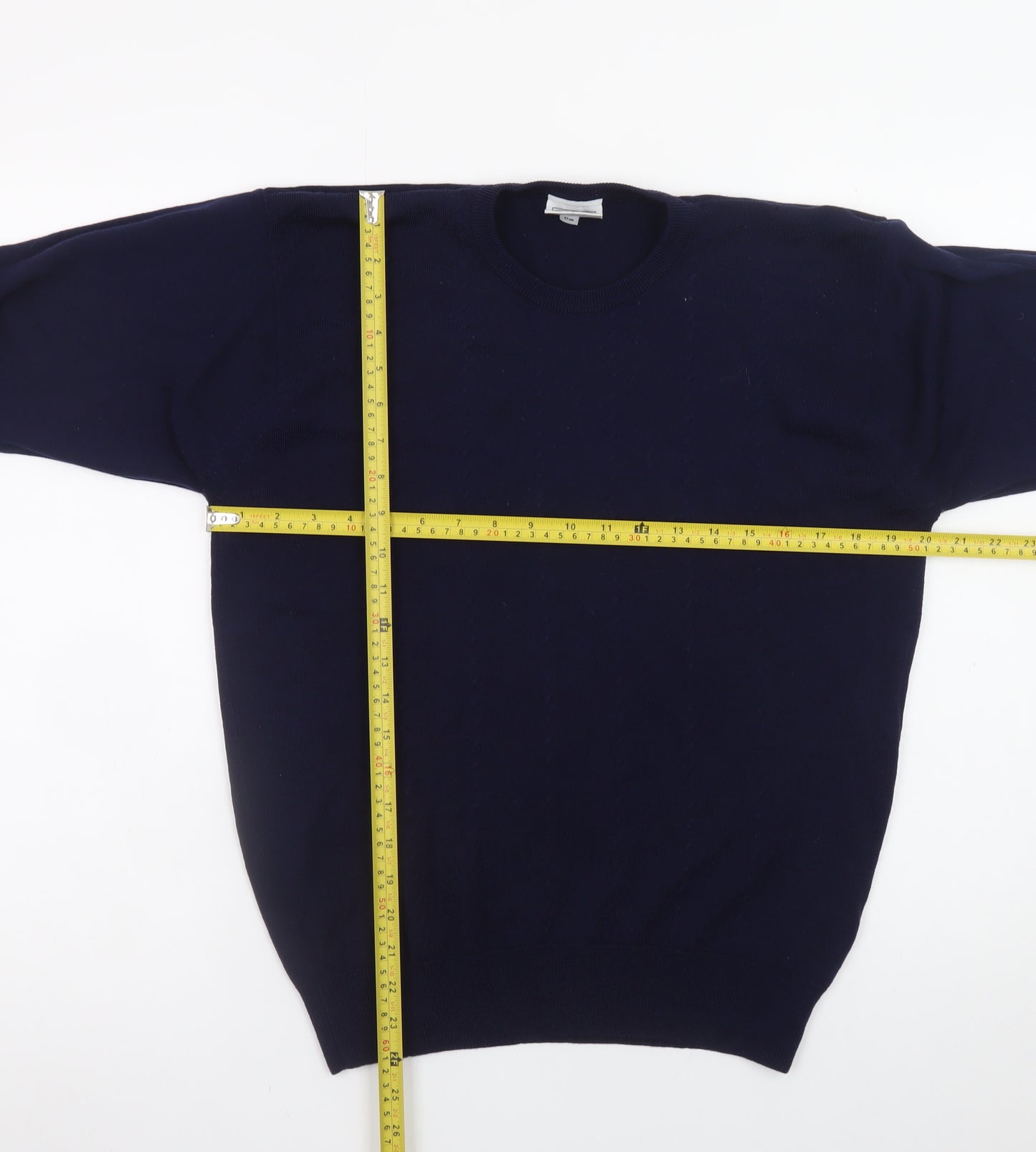 First Avenue Classics Women's Blue Wool Crew Neck Jumper Size 14