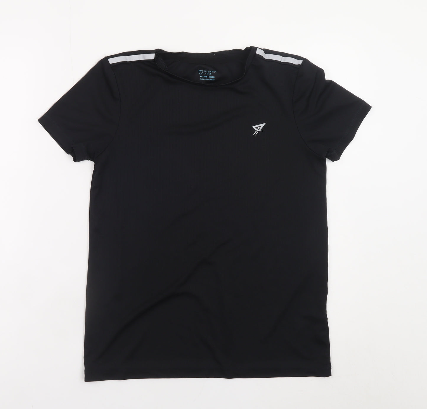 Primark Teens Black Short Sleeve Active T-Shirt 158cm