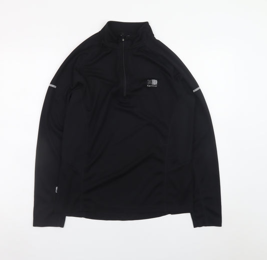 Karrimor Men's Black Small Running 1/2 Zip Track Jacket