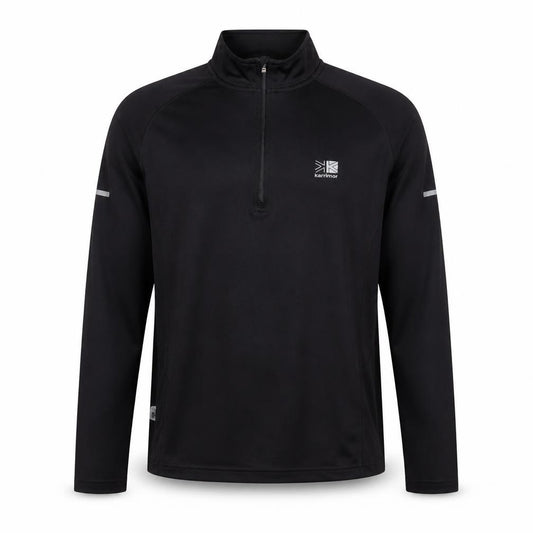 Karrimor Men's Black Small Running 1/2 Zip Track Jacket