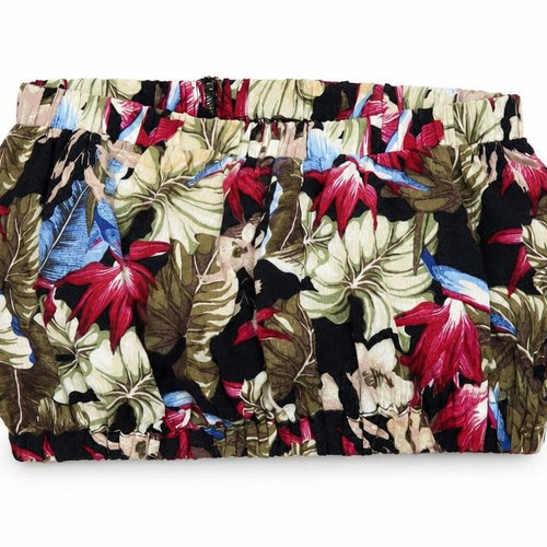 Topshop Women’s Multicoloured Floral Cropped Strapless Top Size 8