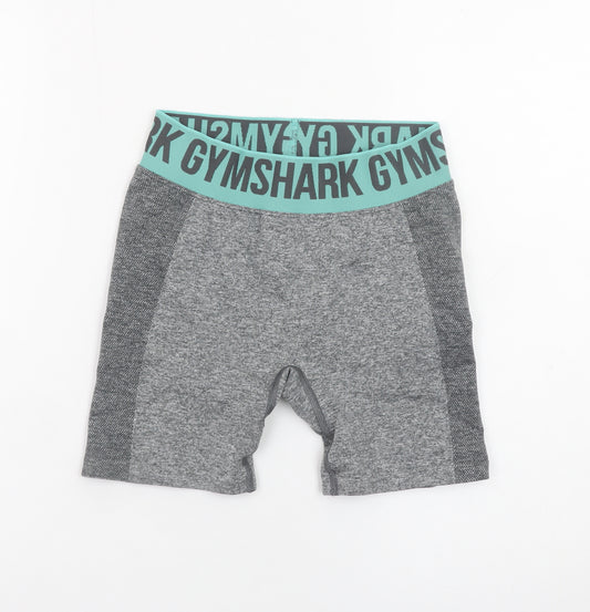 Gymshark Womens Grey Biker Activewear Shorts Size S