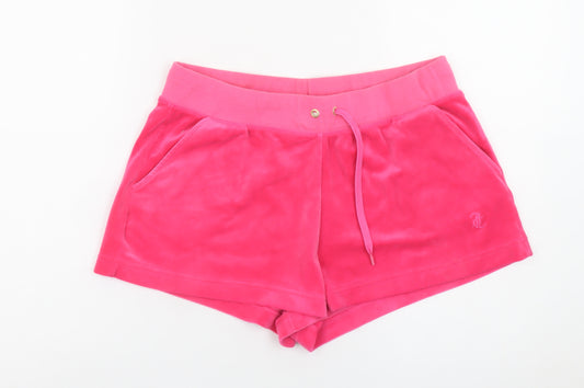 Juicy Couture Women’s Pink Velour Sweat Shorts XL