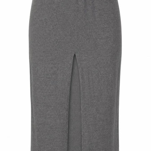 ASOS DESIGN Women's Grey Midi Straight Skirt Size M Elastic Waist