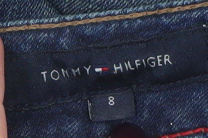 Tommy Hilfiger Womens Blue Denim Knee Length Pencil Skirt Size 8