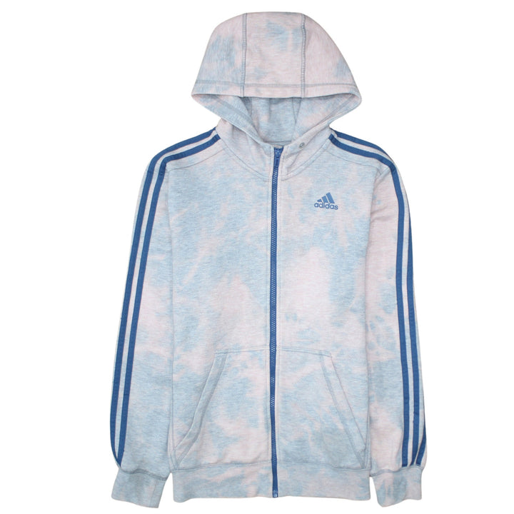 Adidas Men's Blue Full Zip Hoodie Size S Sport Essentials